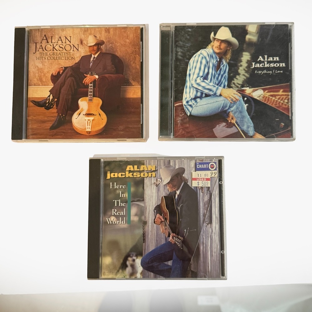 Alan Jackson CD Lot 3 Country Music Albums Greatest Hits Everything‎ I Love Real